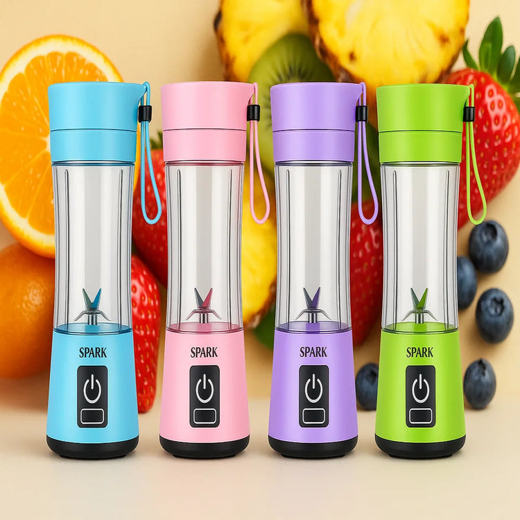Spark - Rechargeable Blender for Juices, Shakeyes and Smoothies, Portable, 380 Ml, 4 Colors Available, Silent, Ergonomic and Elegant.
