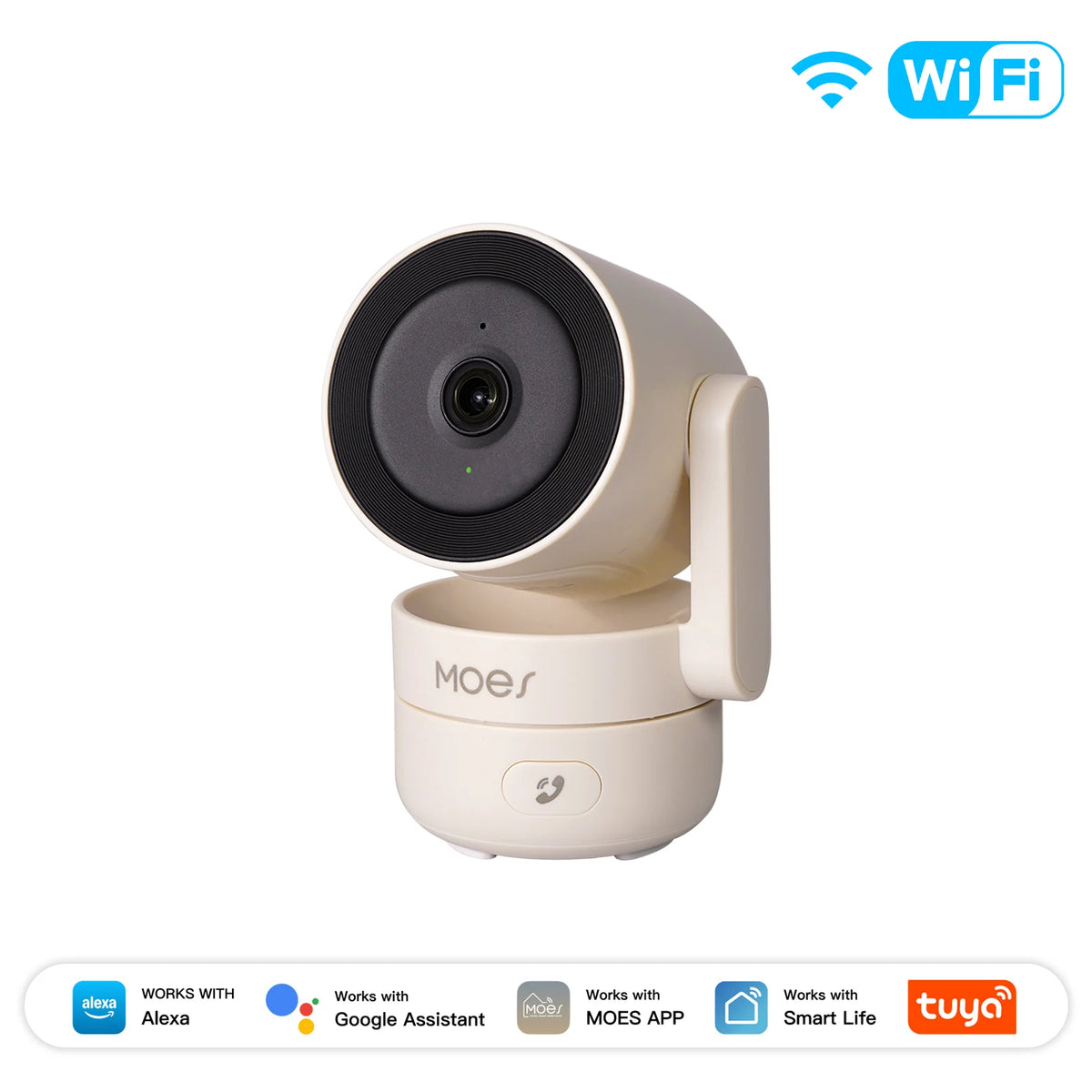 MOES Tuya WiFi Indoor Pan/Tilt Smart Security Camera 4MP HD Infrared Night Vision Motion Sound Detection Monitor Surveillance