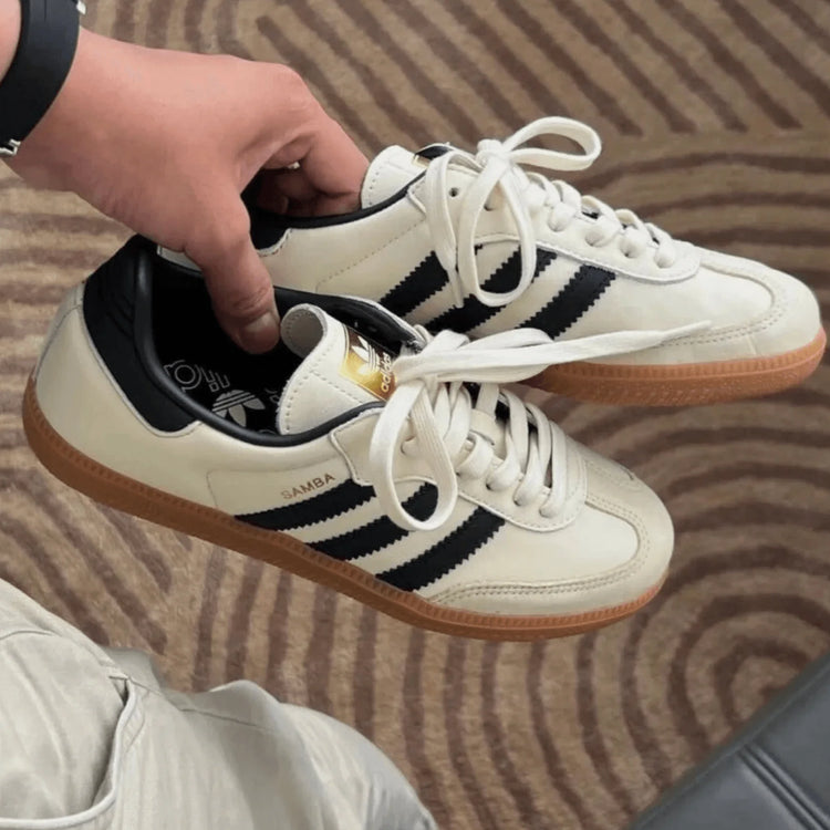 Adidas Samba OG Cream White Sand Strata ID0478 Women's Fashion Sneakers New