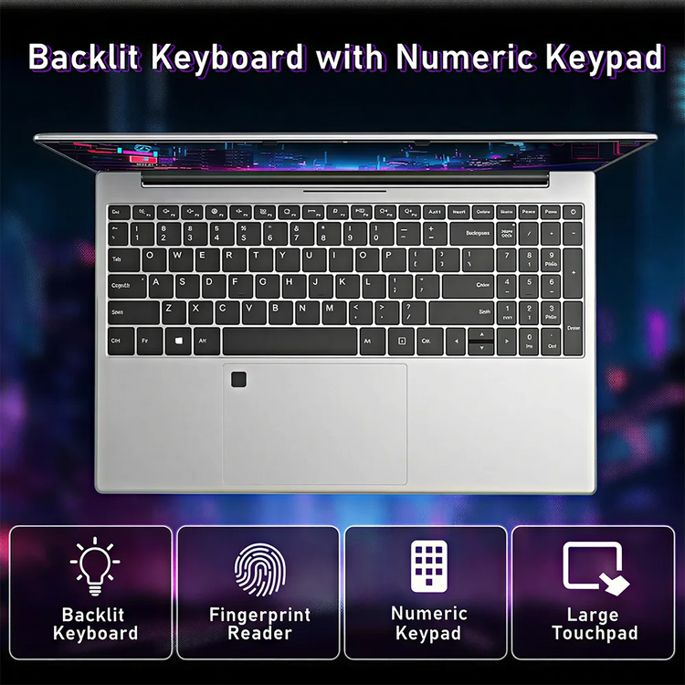 2026 Fingerprint Unlock 15.6' Intel Core I9-10980HK Computer Windows 11 16GB DDR4 1TB SSD Notebook PC Portable Laptops Gaming