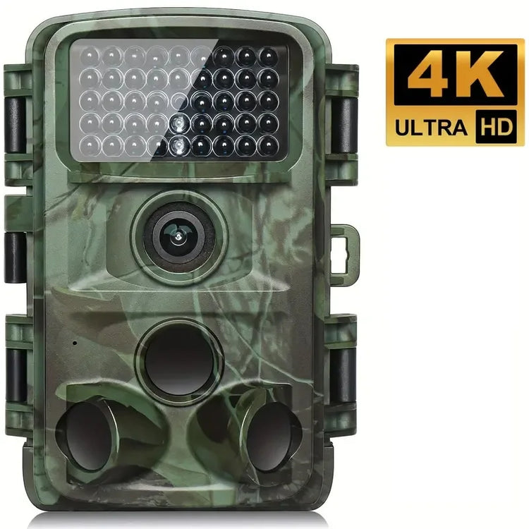 Trail Camera 4K 32MP Night Photo Video Multifunction Outdoor Hunting Animal Observation Monitor IP66 Waterproof Hunting Camera
