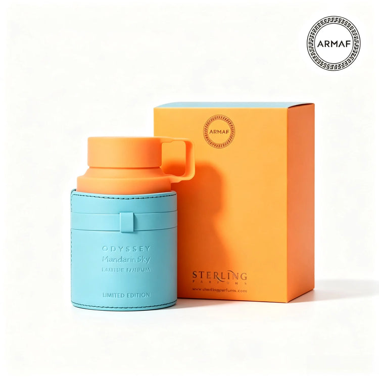 Armaf Odyssey Mandensky Limited Edition Eau De Parfum for Men (3.4 oz / 100 ml) – A Fresh, Long-Lasting Fragrance Featuring Citrus, Aquatic, and Woody Notes. Housed in A Distinctive Flask-Style Bottle Wrapped in Leather, It