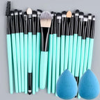 20Pcs Makeup Brushes Set Eyeliner Brush Blending Brush Makeup Brush for Cheeks Eye Cosmetic Foundation Brush with Makeup Sponge
