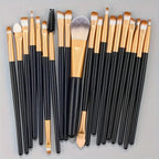 20Pcs Makeup Brushes Set Eyeliner Brush Blending Brush Makeup Brush for Cheeks Eye Cosmetic Foundation Brush with Makeup Sponge