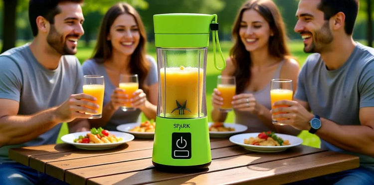 Spark - Rechargeable Blender for Juices, Shakeyes and Smoothies, Portable, 380 Ml, 4 Colors Available, Silent, Ergonomic and Elegant.
