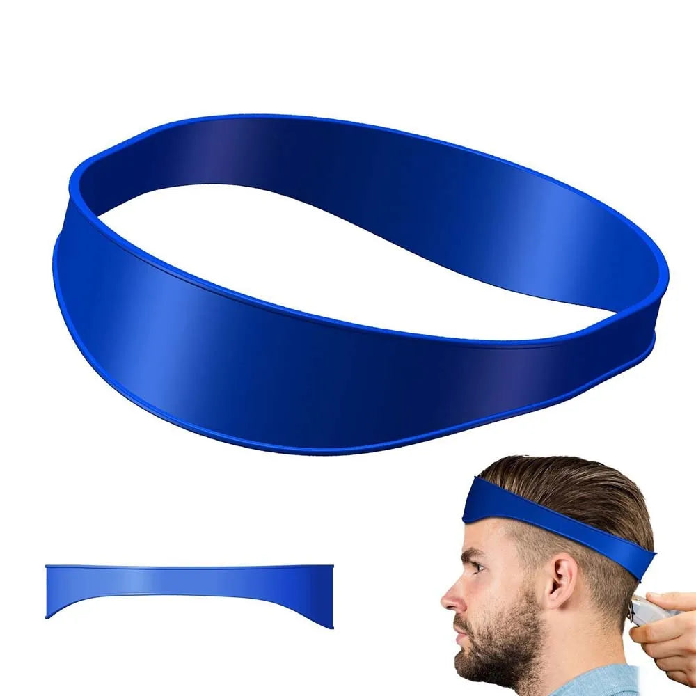 DIY Home Haircuts Curved Headband Silicone Neckline Shaving Template and Hair Cutting Guide Hair Styling Tool
