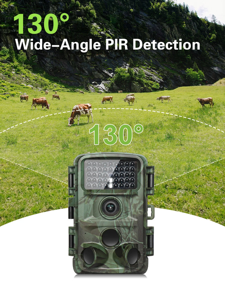 Trail Camera 4K 32MP Night Photo Video Multifunction Outdoor Hunting Animal Observation Monitor IP66 Waterproof Hunting Camera