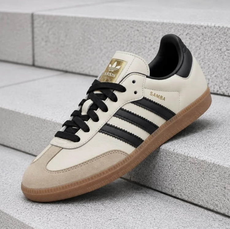 Adidas Samba OG Cream White Sand Strata ID0478 Women's Fashion Sneakers New