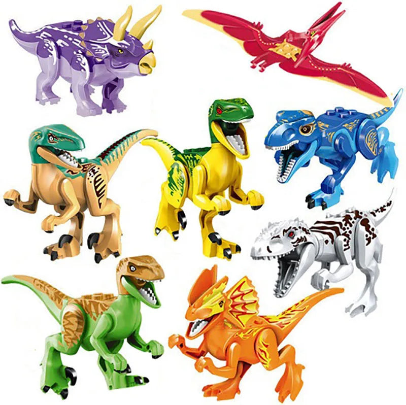 Dinosaurs Fossil Indominus T Rex Dino Park Model Building Blocks Kits Jurassic Bricks World Tyrannosaurus Triceratops Sets