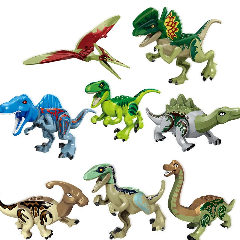 Dinosaurs Fossil Indominus T Rex Dino Park Model Building Blocks Kits Jurassic Bricks World Tyrannosaurus Triceratops Sets