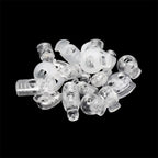 10pcs Cord Lock Plastic Stopper Cord Ends Toggles Clip Buckle Transparent Clear Frost For Shoelace Clothing DIY Bag Accessories