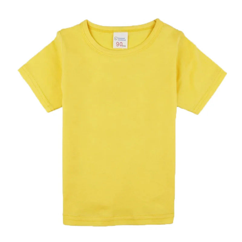 Boys Long Sleeve T Shirts For Children Spring Autumn pure color T-shirt Cotton 1 -15T Kids Clothing Baby Girls Tops Tees Clothes
