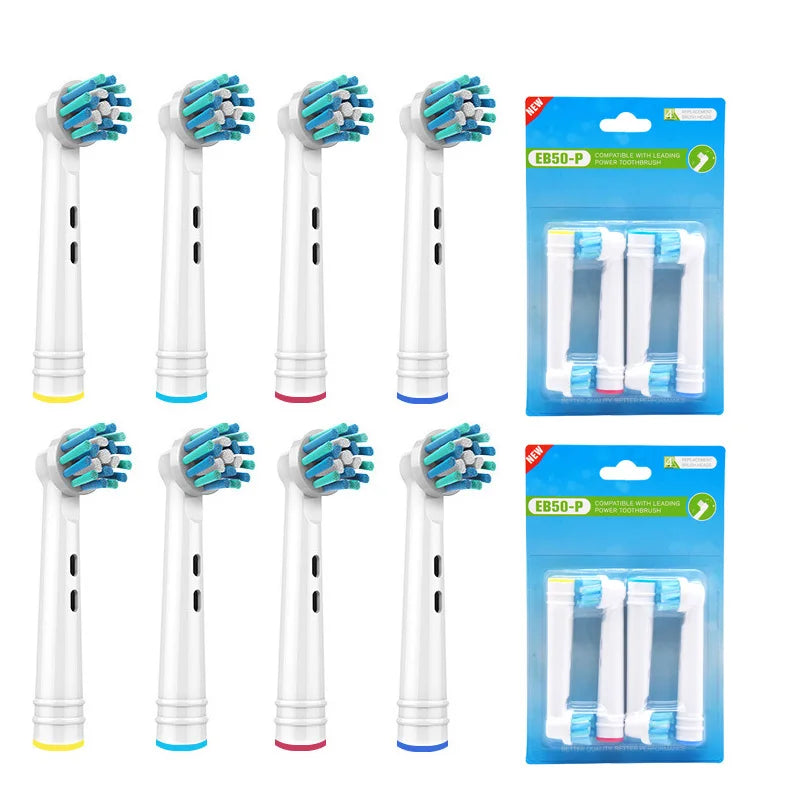 New 16pcs Brush Heads for Oral B Toothbrush, Compatible with Pro Genius and Smart, Including Floss, Cross, Precision & Whitening