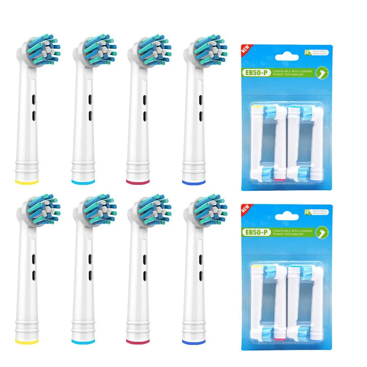 New 16pcs Brush Heads for Oral B Toothbrush, Compatible with Pro Genius and Smart, Including Floss, Cross, Precision & Whitening