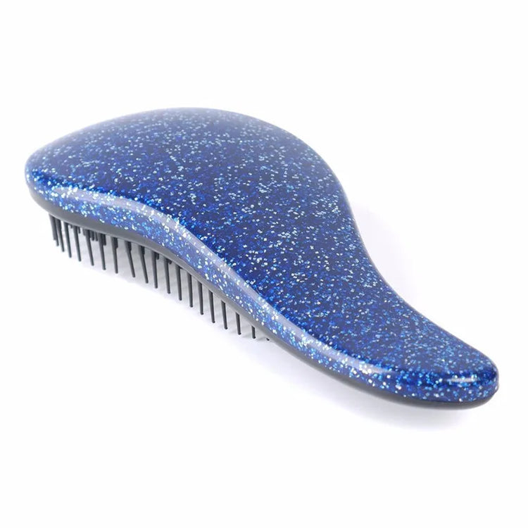 Magic Anti-static Hair Brush Handle Tangle Detangling Comb Shower Electroplate Massage Comb Salon Hair Styling Tool