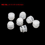 10pcs Cord Lock Plastic Stopper Cord Ends Toggles Clip Buckle Transparent Clear Frost For Shoelace Clothing DIY Bag Accessories