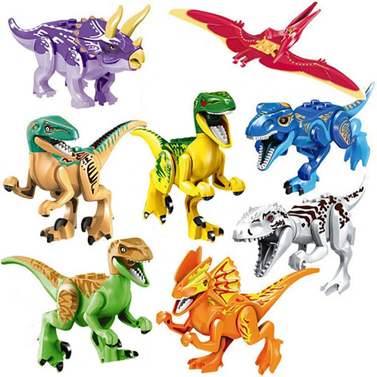 Dinosaurs Fossil Indominus T Rex Dino Park Model Building Blocks Kits Jurassic Bricks World Tyrannosaurus Triceratops Sets