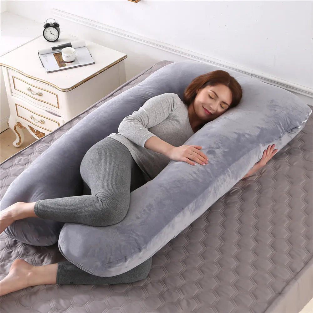 PANGDUBE Pregnancy Pillow 130x70cm Waist Support for Pregnant Women Sleeping Nursing Cushion Breastfeeding Maternity Body Pillow