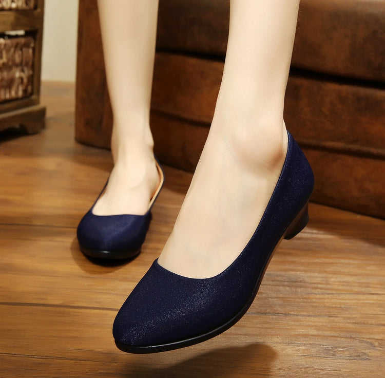 Women Flats Ballet Shoes  Office Work Shoes Women FlatsOversize Boat Shoes Cloth Sweet Loafers Women's Pregnant Flats Shoes
