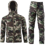 Tactics Jackets Men Outdoors Hunting Clothes Windproof Waterproof Coats Mens Camouflage Male Soft Shell Outdoor Fleece Jacket
