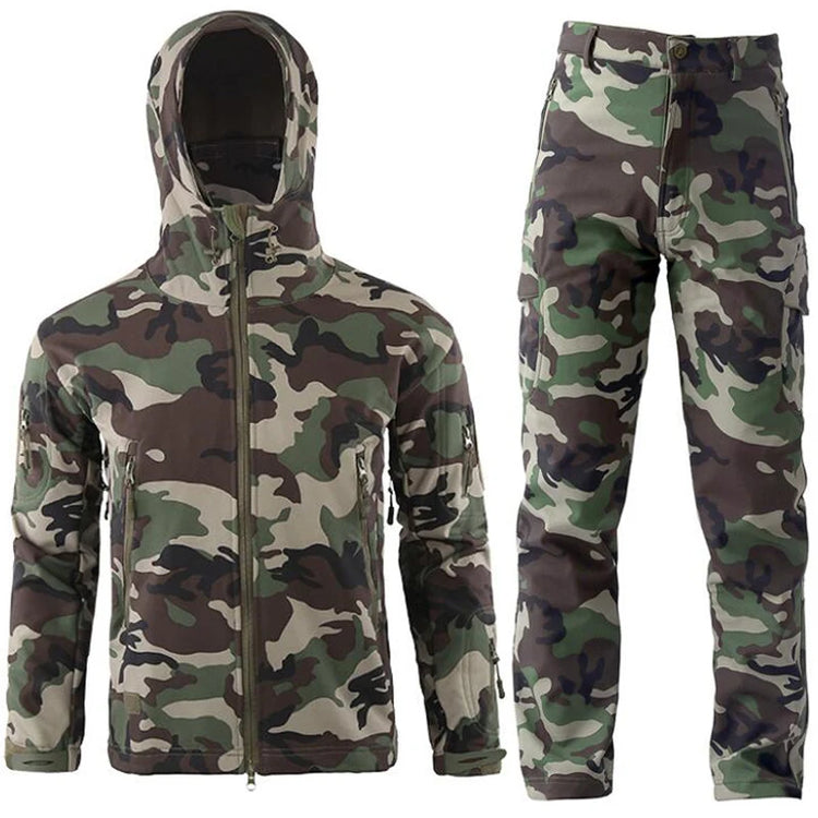 Tactics Jackets Men Outdoors Hunting Clothes Windproof Waterproof Coats Mens Camouflage Male Soft Shell Outdoor Fleece Jacket