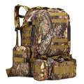 Large Volume 50L 4 In 1 Hiking Backpack Waterproof Maple Leaf Bionic Camouflage Hunting Fishing Bag Wearable Double Shoulder Bag