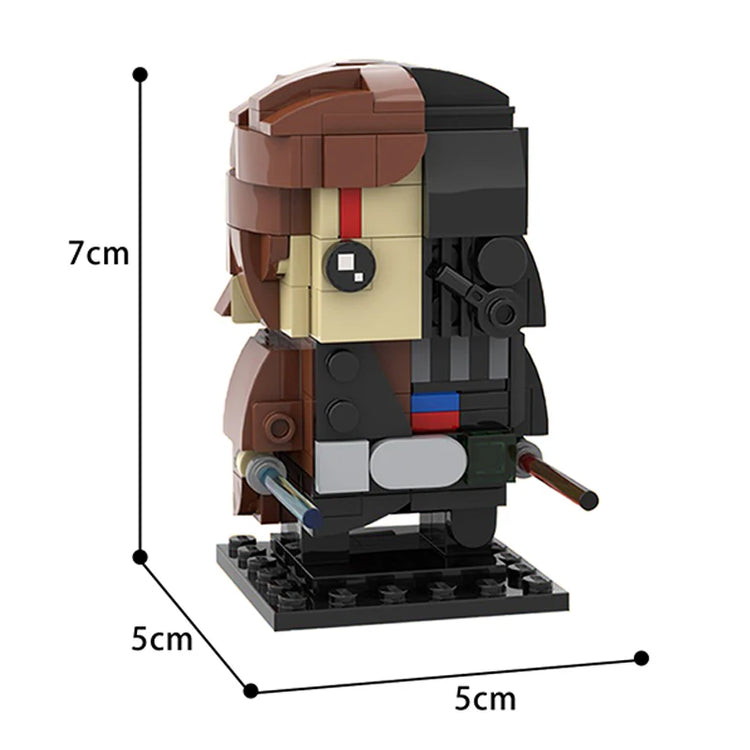 LEQUMOC Space Wars Figures Vader-Anakined Queen Jar Binksed General-Grievous Building Blocks  Toys for Gifts