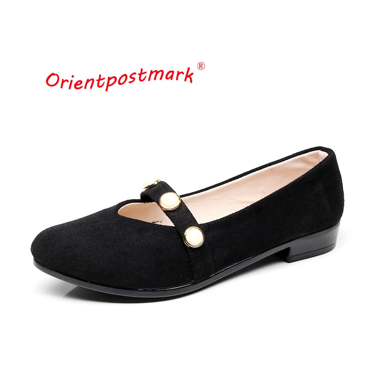 Women Flats Ballet Shoes  Office Work Shoes Women FlatsOversize Boat Shoes Cloth Sweet Loafers Women's Pregnant Flats Shoes