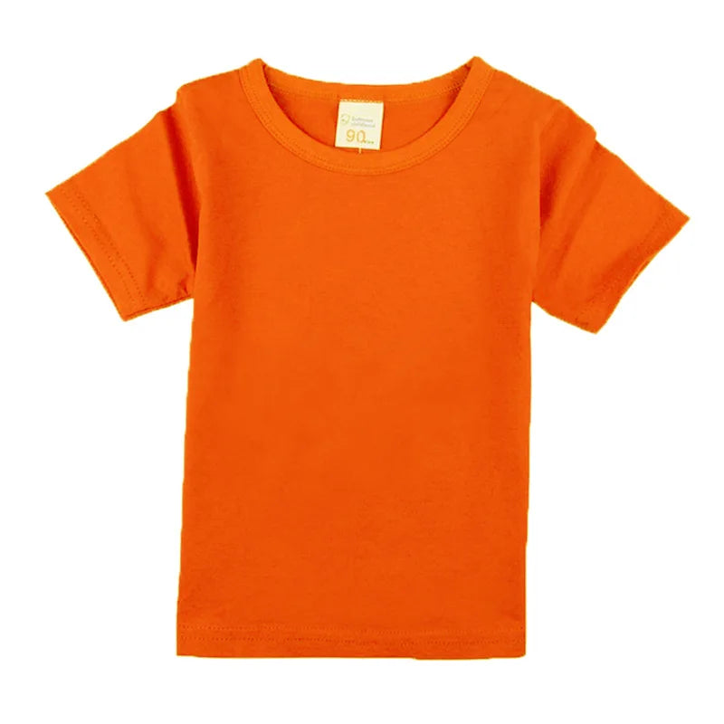 Boys Long Sleeve T Shirts For Children Spring Autumn pure color T-shirt Cotton 1 -15T Kids Clothing Baby Girls Tops Tees Clothes