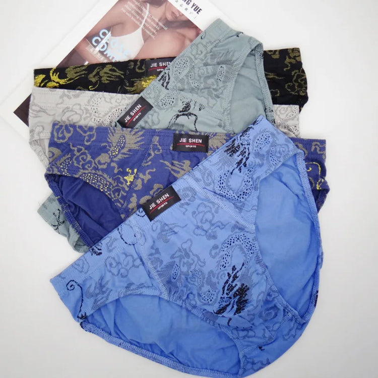 New 5Pcs/Lot Free Shipping Cheapest 100% Cotton Mens Briefs Plus Size Men Underwear Panties 4XL/5XL/6XL Men's Breathable Panties