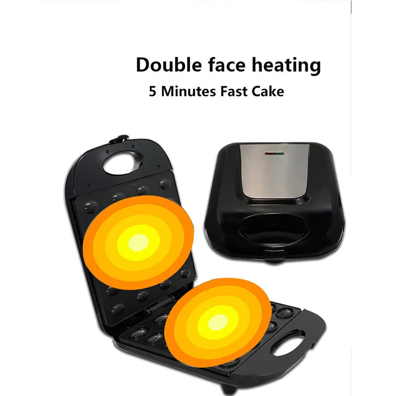 Mini Electric Walnut Cake Maker Automatic Nut Waffle Bread Machine Sandwich Iron Toaster Baking Breakfast Pan Oven EU plug