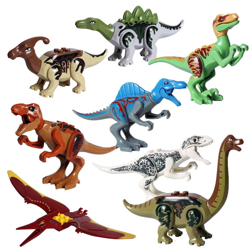 Dinosaurs Fossil Indominus T Rex Dino Park Model Building Blocks Kits Jurassic Bricks World Tyrannosaurus Triceratops Sets