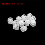10pcs Cord Lock Plastic Stopper Cord Ends Toggles Clip Buckle Transparent Clear Frost For Shoelace Clothing DIY Bag Accessories