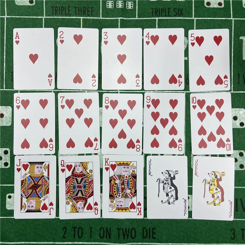 1pcs Playing Cards PVC Pokers Plastic Baccarat Texas Hold'em Poker Cards Board Games Waterproof Wearable Card Game Baralho Deck