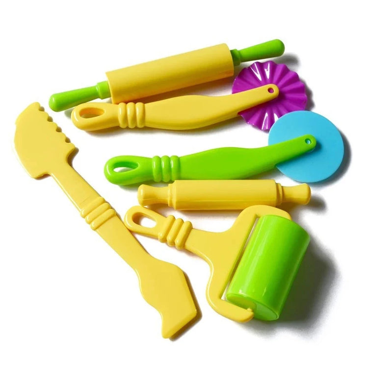 Hot Sale DIY Slime Play Dough Tools Accessories Plasticine Mold Modeling Clay Kit Slime Plastic Set Cutters Moulds Toy for  Kids