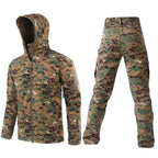 Tactics Jackets Men Outdoors Hunting Clothes Windproof Waterproof Coats Mens Camouflage Male Soft Shell Outdoor Fleece Jacket