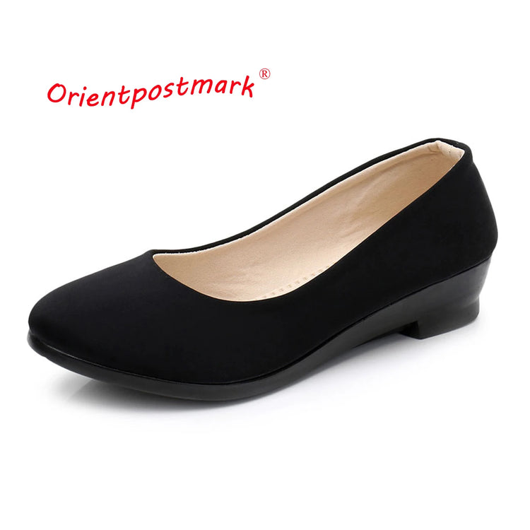 Women Flats Ballet Shoes  Office Work Shoes Women FlatsOversize Boat Shoes Cloth Sweet Loafers Women's Pregnant Flats Shoes