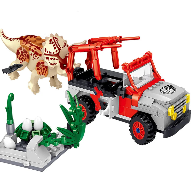 Dinosaurs Fossil Indominus T Rex Dino Park Model Building Blocks Kits Jurassic Bricks World Tyrannosaurus Triceratops Sets