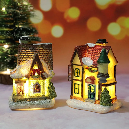 Christmas House Light Decorations For Home Ornaments Kids Xmas Gift New Year 2025 Navidad Decor Bedroom Night Light With Battery