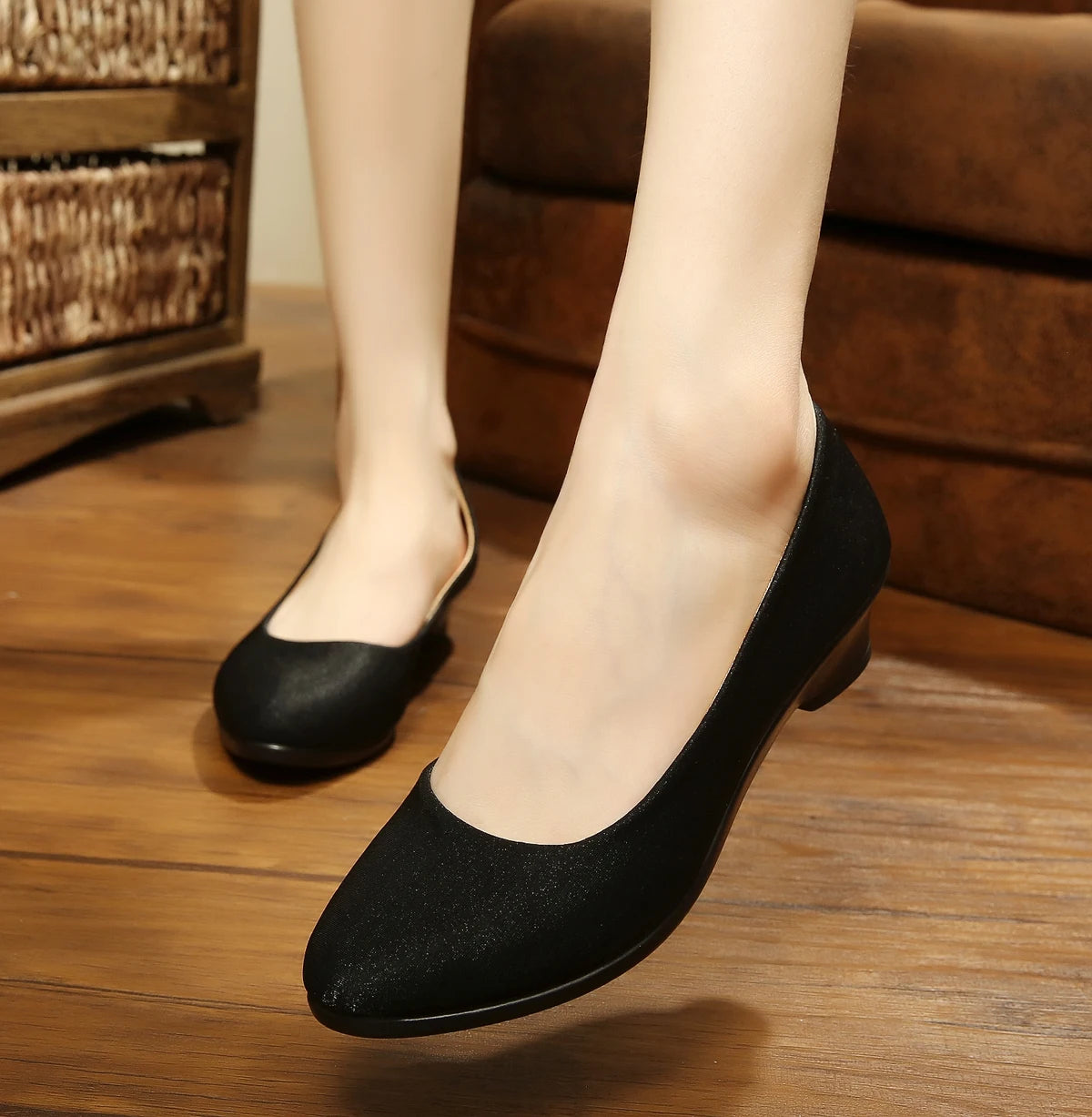 Women Flats Ballet Shoes  Office Work Shoes Women FlatsOversize Boat Shoes Cloth Sweet Loafers Women's Pregnant Flats Shoes