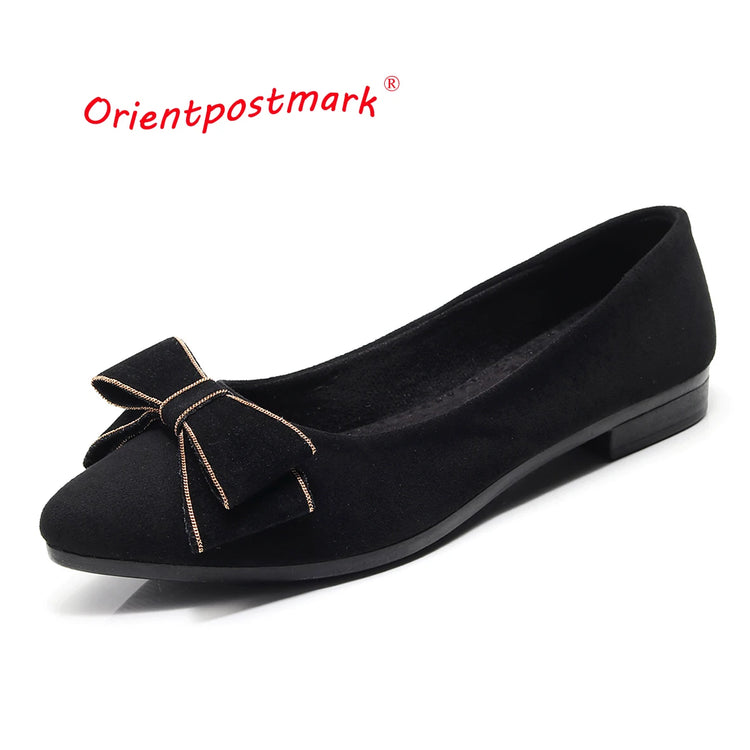 Women Flats Ballet Shoes  Office Work Shoes Women FlatsOversize Boat Shoes Cloth Sweet Loafers Women's Pregnant Flats Shoes