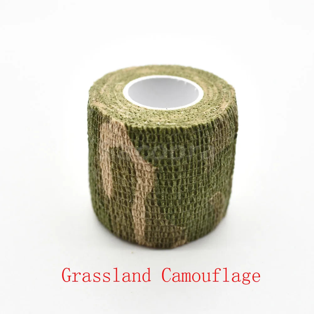1 Roll U Pick 4.5m*5cm Waterproof Outdoor Camo Hiking Camping Hunting Camouflage Stealth Tape Wraps