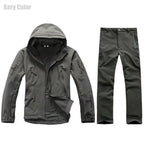 Tactics Jackets Men Outdoors Hunting Clothes Windproof Waterproof Coats Mens Camouflage Male Soft Shell Outdoor Fleece Jacket