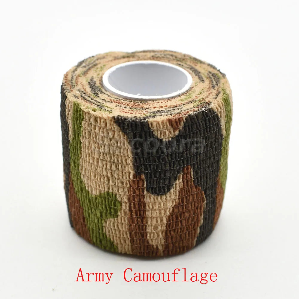 1 Roll U Pick 4.5m*5cm Waterproof Outdoor Camo Hiking Camping Hunting Camouflage Stealth Tape Wraps
