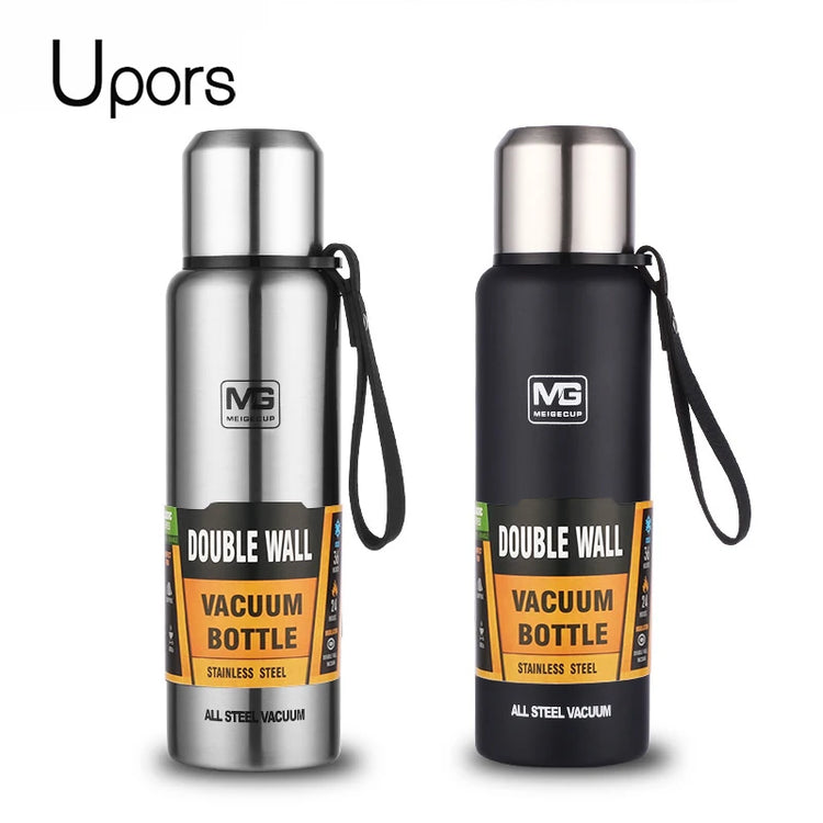 Stainless Steel Thermos Portable Vacuum Flask Insulated Tumbler with Rope