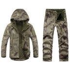 Tactics Jackets Men Outdoors Hunting Clothes Windproof Waterproof Coats Mens Camouflage Male Soft Shell Outdoor Fleece Jacket