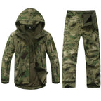 Tactics Jackets Men Outdoors Hunting Clothes Windproof Waterproof Coats Mens Camouflage Male Soft Shell Outdoor Fleece Jacket