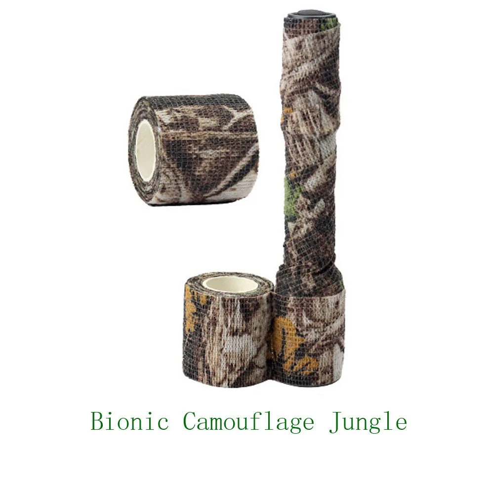1 Roll U Pick 4.5m*5cm Waterproof Outdoor Camo Hiking Camping Hunting Camouflage Stealth Tape Wraps