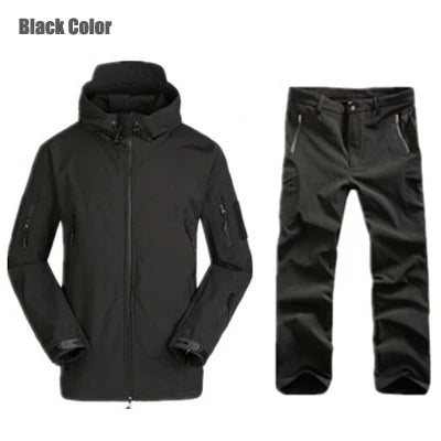 Tactics Jackets Men Outdoors Hunting Clothes Windproof Waterproof Coats Mens Camouflage Male Soft Shell Outdoor Fleece Jacket