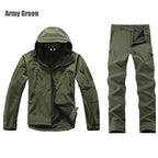 Tactics Jackets Men Outdoors Hunting Clothes Windproof Waterproof Coats Mens Camouflage Male Soft Shell Outdoor Fleece Jacket